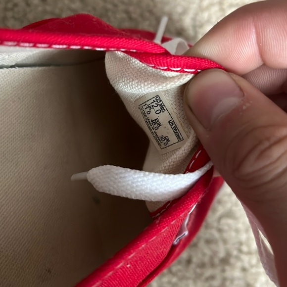 Red Authentic Vans Men’s Size 12 - Picture 4 of 4
